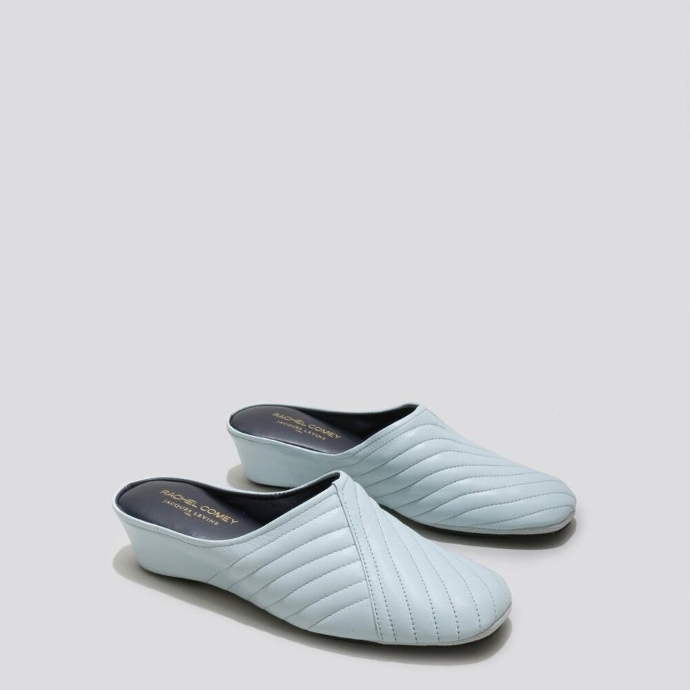 Rachel Comey Light Blue Quilted Slippers